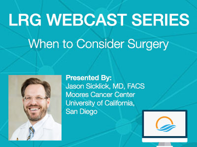 Dr. Jason K. Sicklick webcast on surgery
