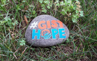 #GISTHope painted on a rock