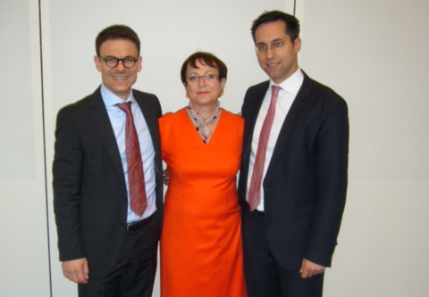 From left to right: Dr. Michael Montemurro, Helga Meier, and Dr. Sebastian Bauer.