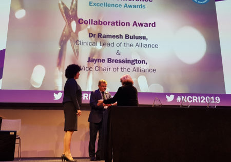 Jayne Bressington and Dr. Ramesh Bulusu receive award