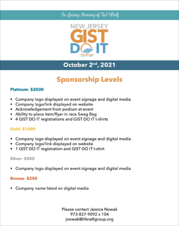 GIST Do It NJ 2021 Sponsorship sheet image