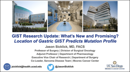 Sicklick GIST research update